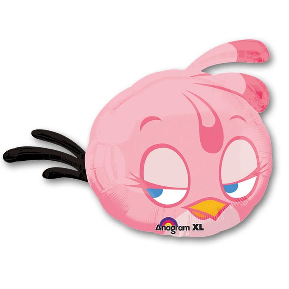 Шар фигура Angry Birds, розовая