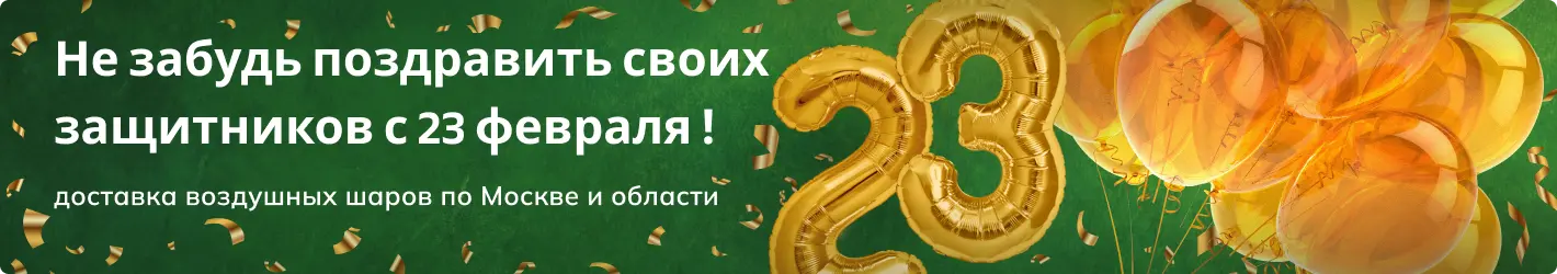 Воздушные шары на 23 февраля
