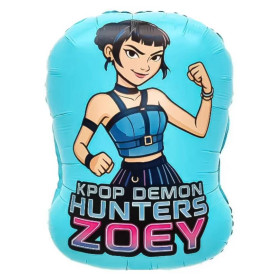 Шар фигура "Девочки аниме", голубой