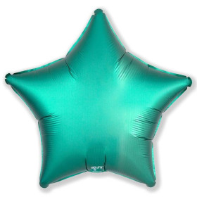Шар Звезда 46 см, тиффани сатин  (бирюзовый, мятный, аква)