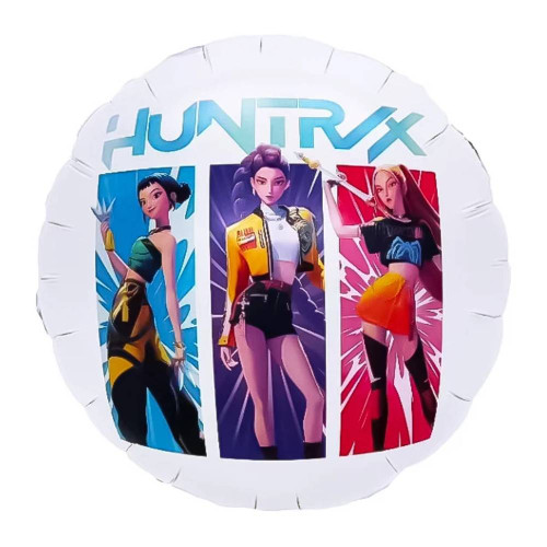 Шар круг "Аниме девочки", белый