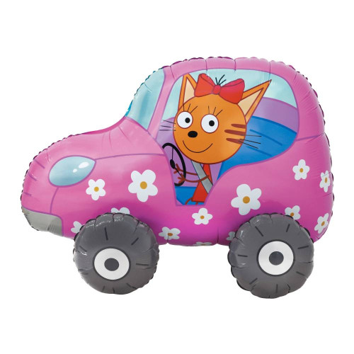 Ходячий шар "Три кота. Карамелька в машинке"