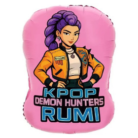 Шар фигура "Девочки Аниме", розовый