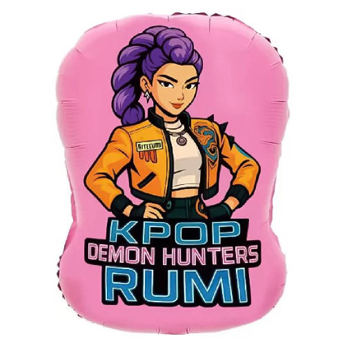 Шар фигура "Девочки Аниме", розовый