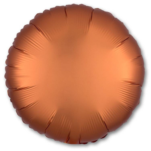 Шар Круг 46 см, оранжевый, сатин