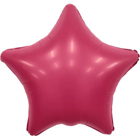 Шар Звезда 46 см, мистик пурпурная (розовая) сатин