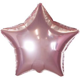 Шар Звезда 46 см, розовая металлик
