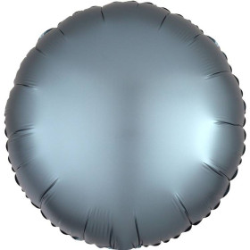 Шар Круг 46 см, Steel Blue сатин