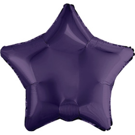 Шар Звезда 46 см, темно-фиолетовая металлик