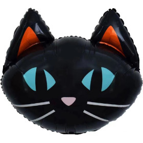Шар фигура "Кошка Черная"