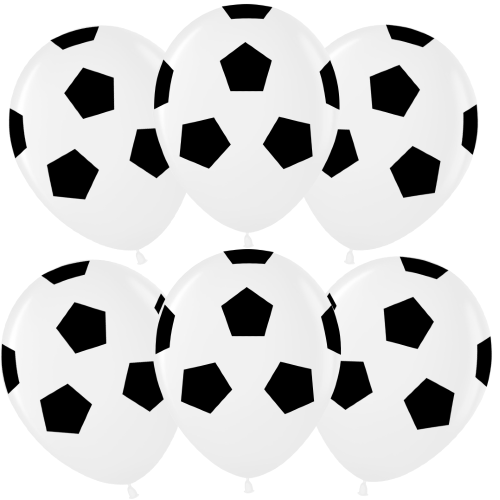 Латексный шар "Мяч футбольный White"