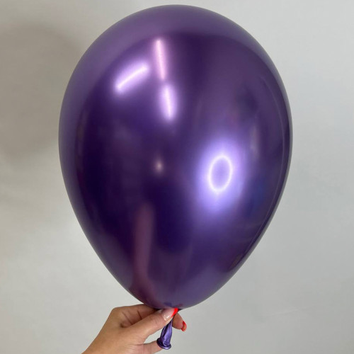 Шарик фиолетовый хром, 30 см