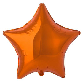 Шар Звезда 46 см, оранжевая металлик