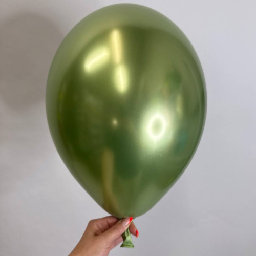 Шарик лаймовый хром, 30 см