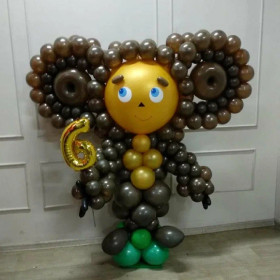 Плетеная фигура Чебурашка