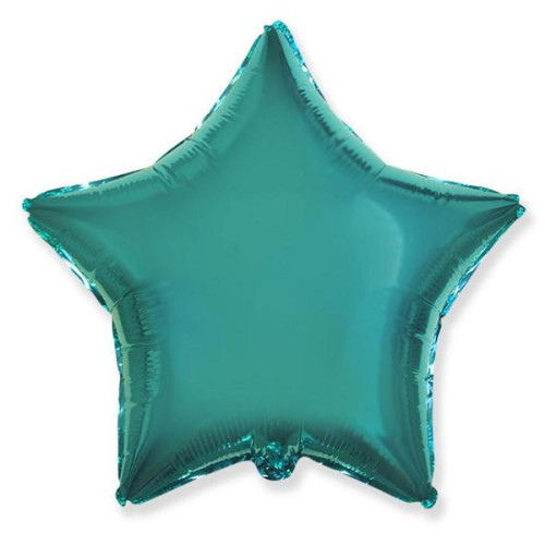 Шар Звезда 46 см, тиффани сатин  (бирюзовый, мятный, аква)