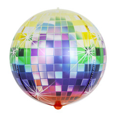 Шар 3D Сфера "Сверкающее диско", разноцветный