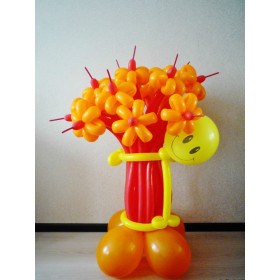 Цветы из шариков "Orange"