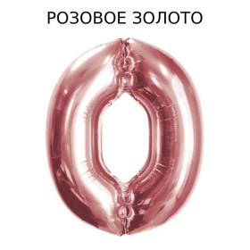 Шар цифра 0, 102 см
