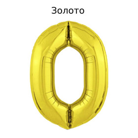 Шар цифра 0, 102 см