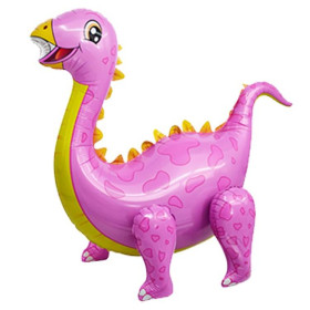 Ходячий шар "Динозавр Стегозавр", розовый