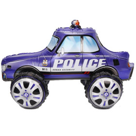 Ходячий шар "Машина. Полиция", синяя