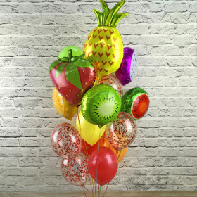 Фонтан из шаров "Сочные фрукты"