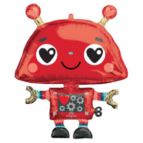 ﻿Шар фигура "Робот. Влюбленные сердца"