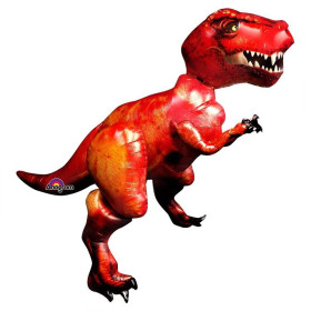 Ходячий шар "Динозавр Тираннозавр", красный