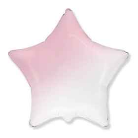 Шар звезда 46 см, розовый градиент