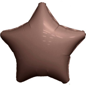 Шар Звезда 46 см, мистик какао сатин