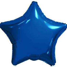Шар Звезда 46 см, темно-синяя металлик