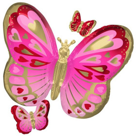 ﻿Шар фигура "Бабочки сердца"