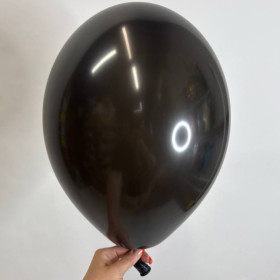 Шарик черный пастель, 30 см