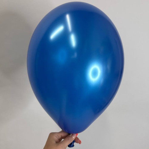Шарик синий металлик, 30 см