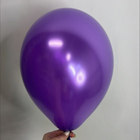 Шарик фиолетовый, металлик, 30 см