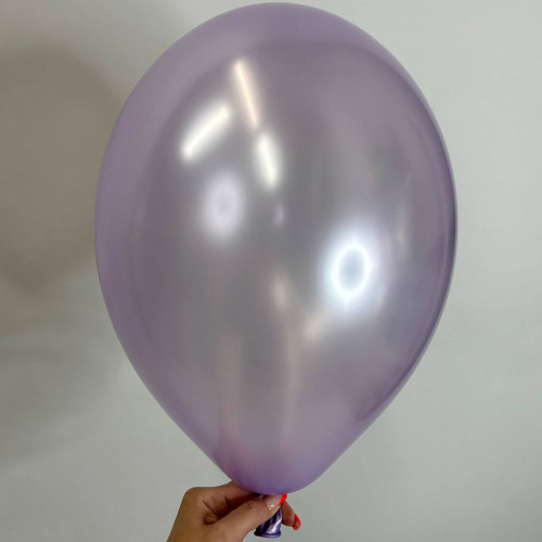 Шарик лаванда металлик, 30 см