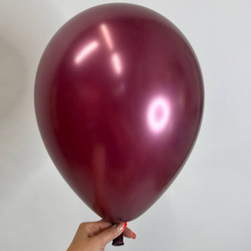 Шарик бургундия металлик, 30 см