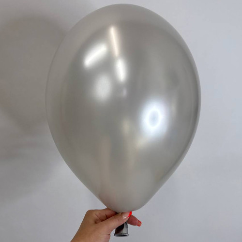 Шарик серебро металлик, 30 см
