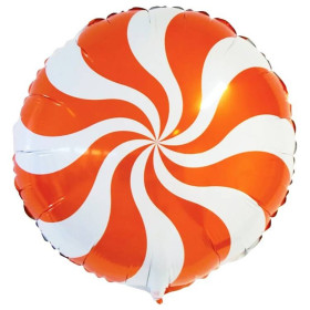 Шар круг "Конфета", оранжевая