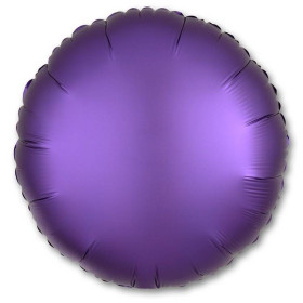 Шар Круг 46 см, фиолетовый, сатин