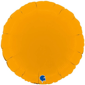 Шар Круг 46 см, горчичный сатин