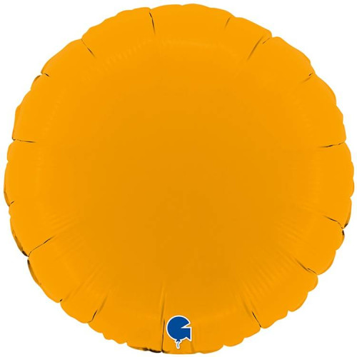 Шар Круг 46 см, горчичный сатин