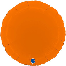 Шар Круг 46 см, оранжевый, пастель