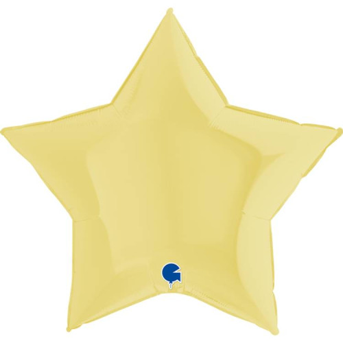 Шар Звезда 46 см, светло-желтый, макарунс