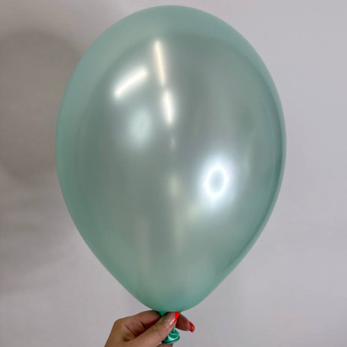 Шарик светло-зеленый металлик, 30 см