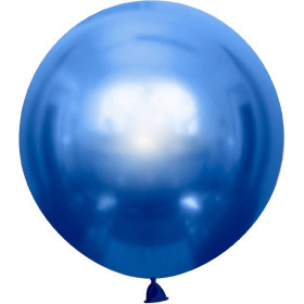 Большой шар хром 90 см, синий