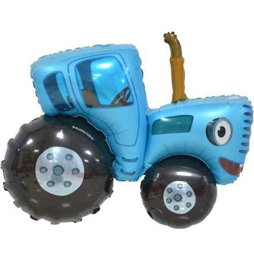 Шар фигура "Большой синий трактор"