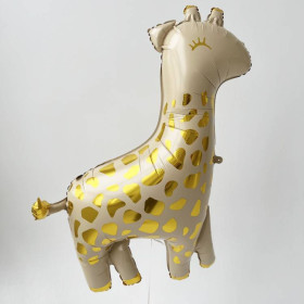 ﻿Шар фигура "Жираф", белое золото