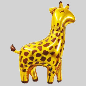 Шар фигура "Жираф", золотой